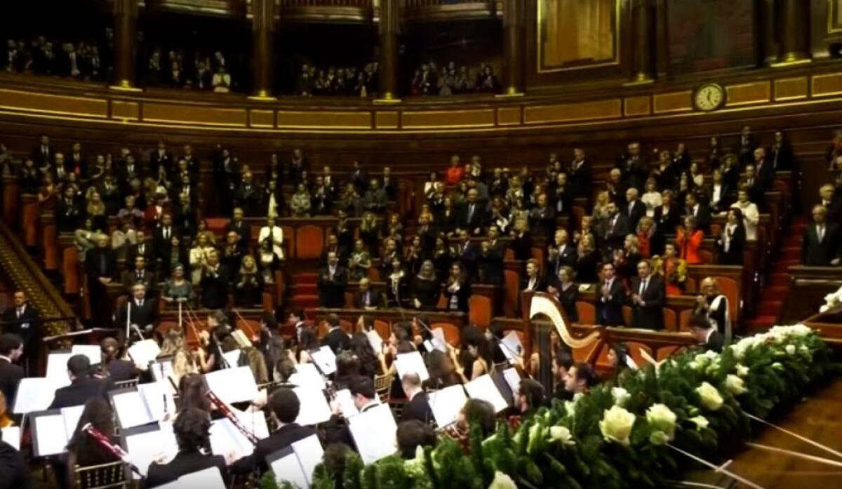 AL SENATO IL CONCERTO DI NATALE, FILO CONDUTTORE L’ITALIANITA’ -