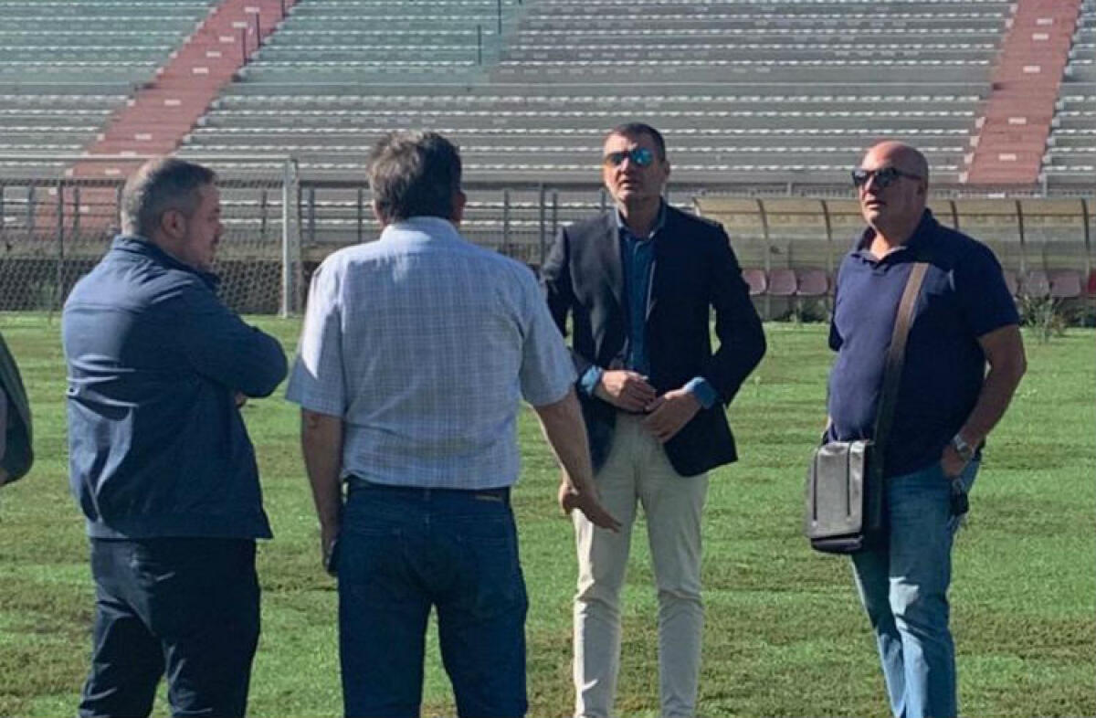 Liardi, "su stadio questione di giorni": Gela Fc riceve Sporting Pedara, biancazzurri a Vallelunga - Un sopralluogo al "Presti"
