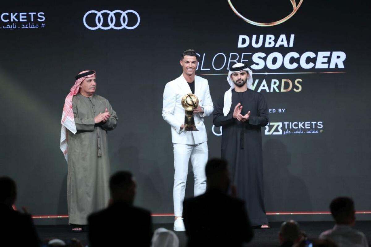 GLOBE SOCCER AWARDS, RONALDO GIOCATORE DELL’ANNO - 