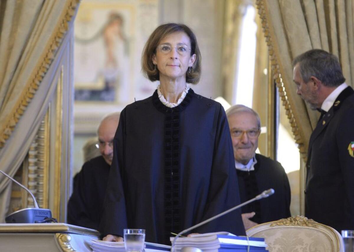 CARTABIA PRIMO PRESIDENTE DONNA DELLA CORTE COSTITUZIONALE - 