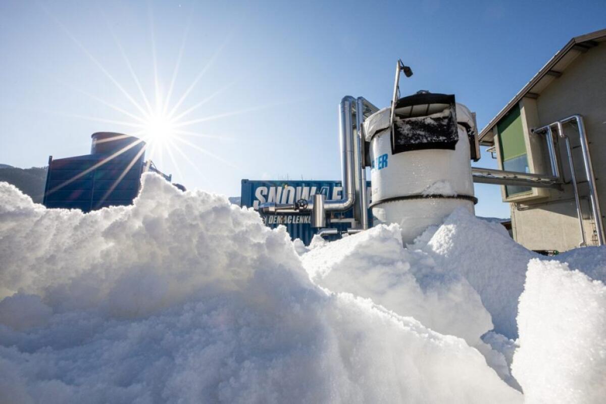 IN TRENTINO NEVE ECOLOGICA PRODOTTA CON GLI SCARTI DEL LEGNO - 