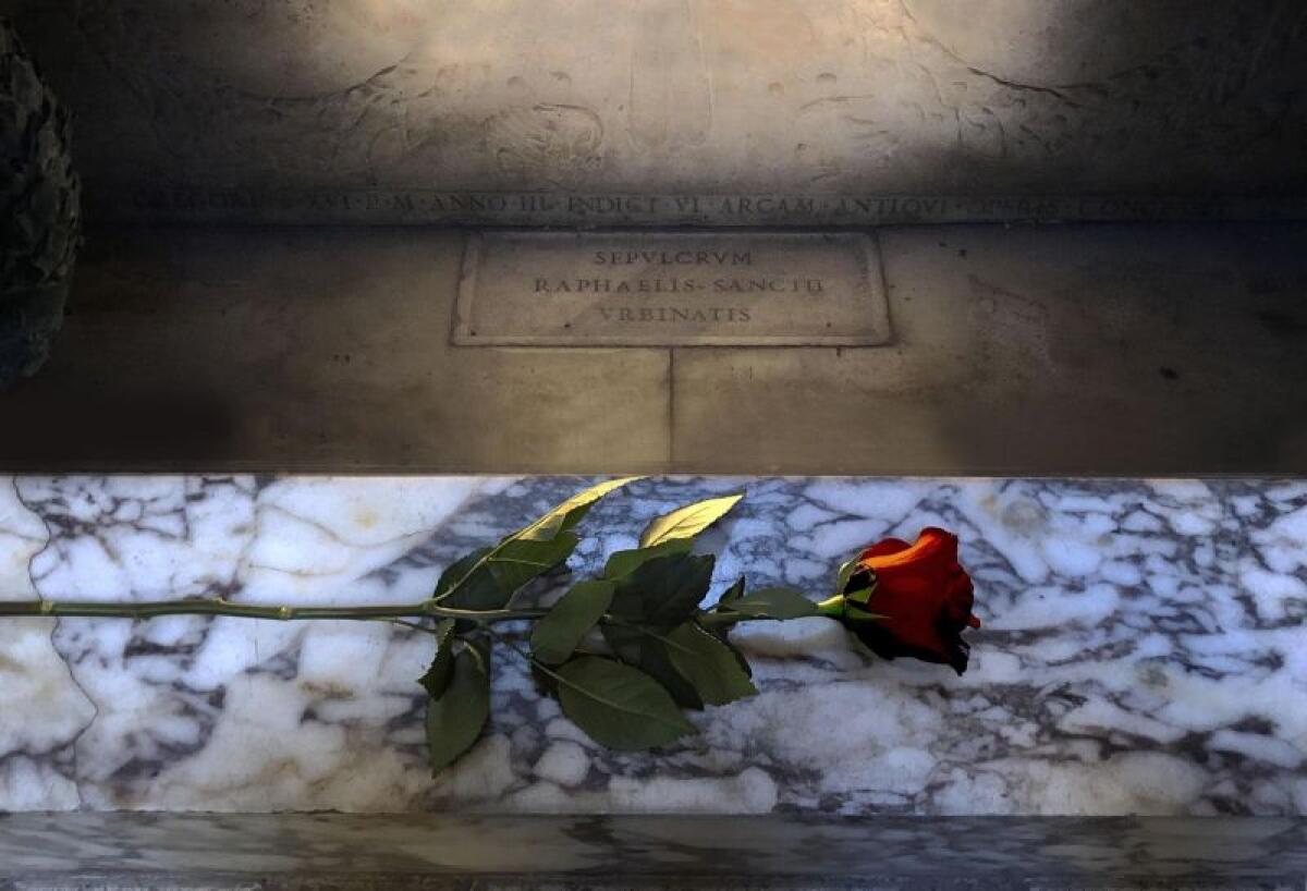 UNA ROSA PER RAFFAELLO APRE LE CELEBRAZIONI PER I 500 ANNI DALLA MORTE - 