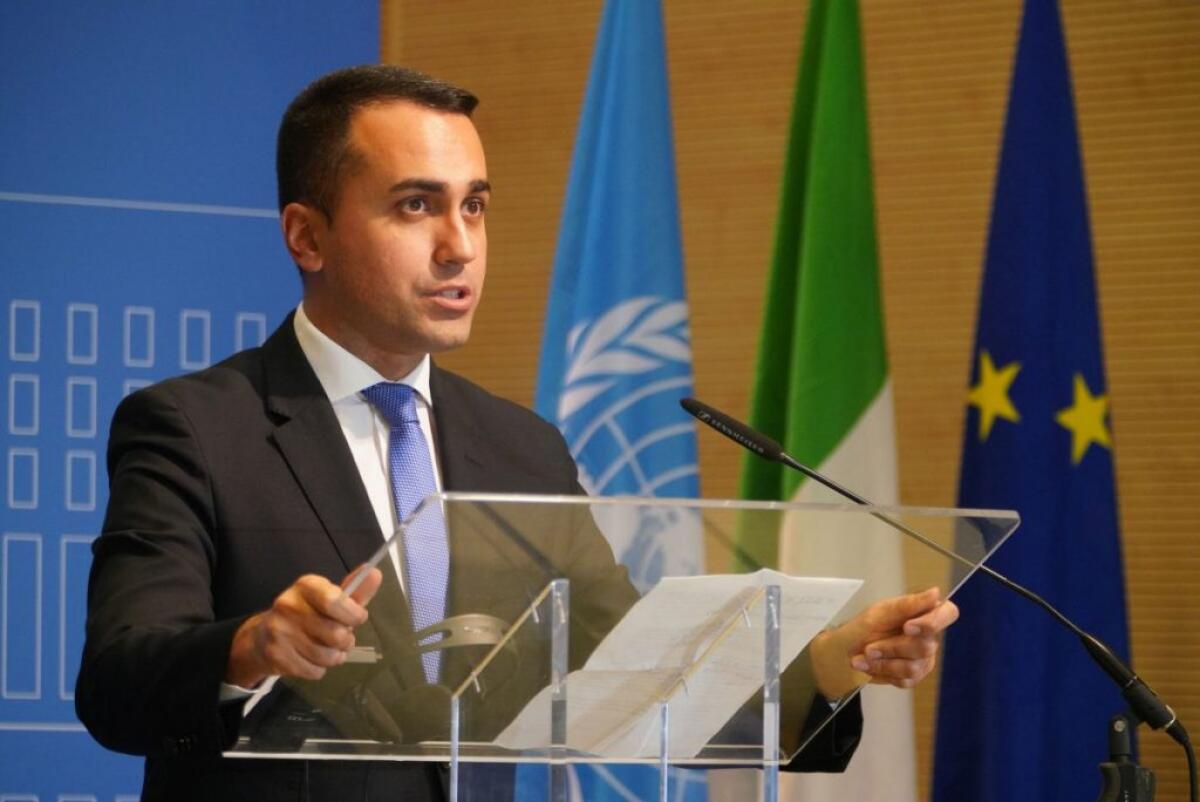 DI MAIO “CASCHI BLU EUROPEI PER GARANTIRE LA PACE IN LIBIA” - 