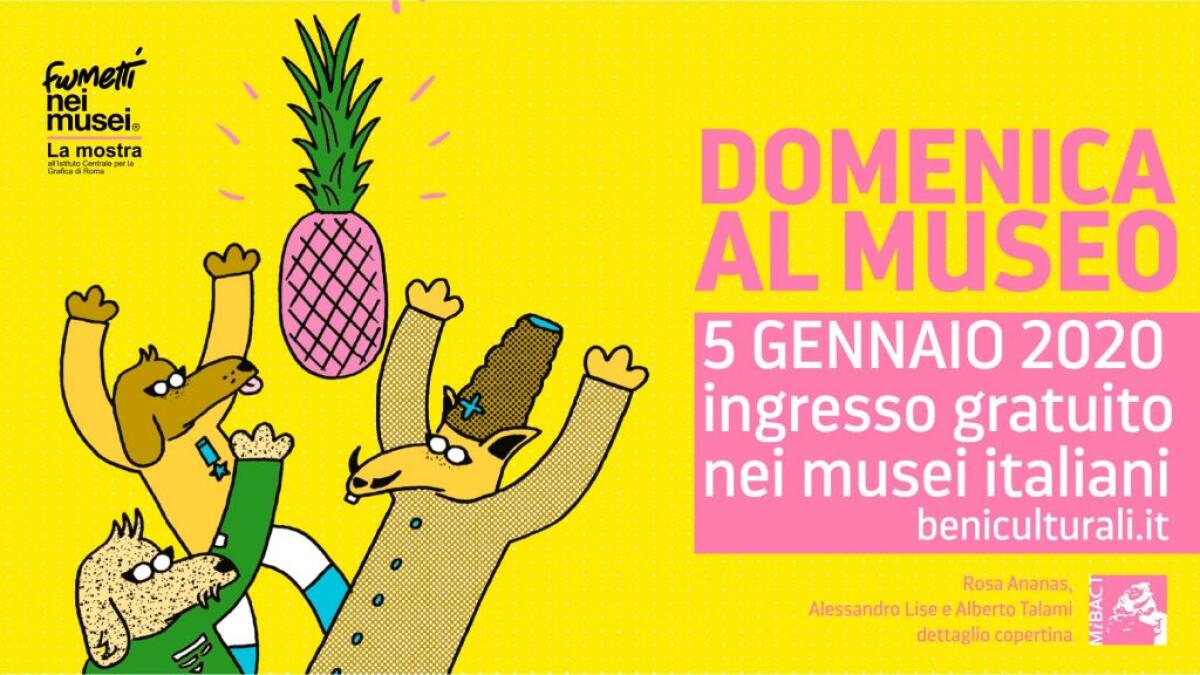 MUSEI, IL 5 GENNAIO TORNANO LE DOMENICHE GRATUITE - 