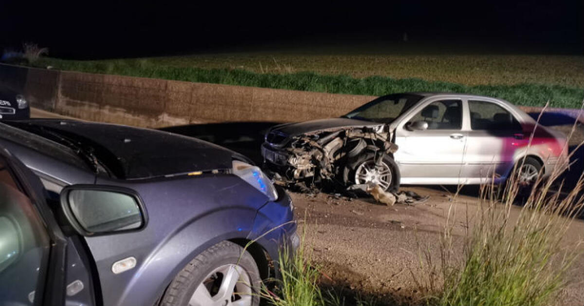 Grave incidente sulla Gela-Butera, un ferito trasferito d'urgenza a Caltanissetta - Lo scontro sulla Sp 8