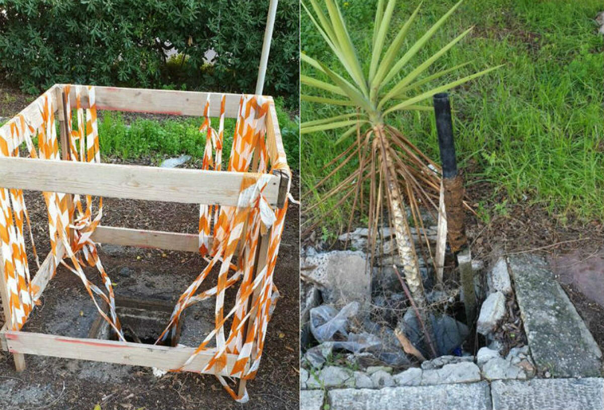 Due "trappole" in via Ferrandina, tombini non messi in sicurezza: "Sono un pericolo" - Non sono stati messi in sicurezza