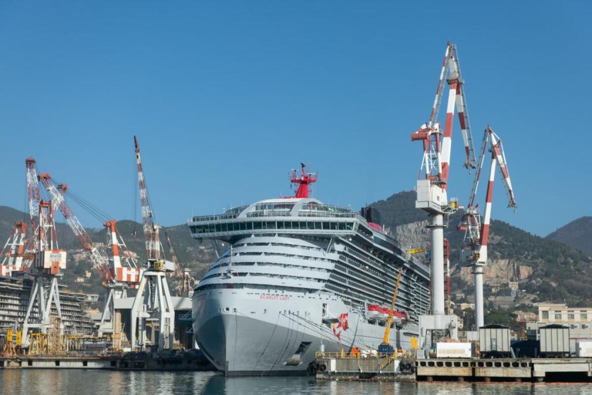 A Genova nasce Scarlet Lady, nave da crociera che rispetta l’ambiente -