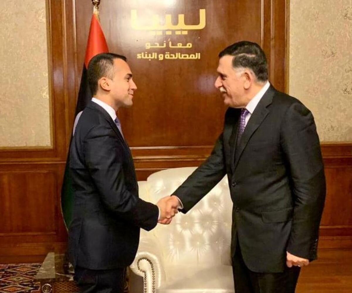 Di Maio incontra Sarraj “Lavoriamo per un cessate il fuoco permanente” - 