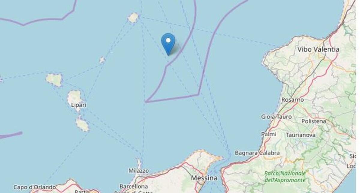 Terremoto di magnitudo 3.7 al largo delle Isole Eolie - 