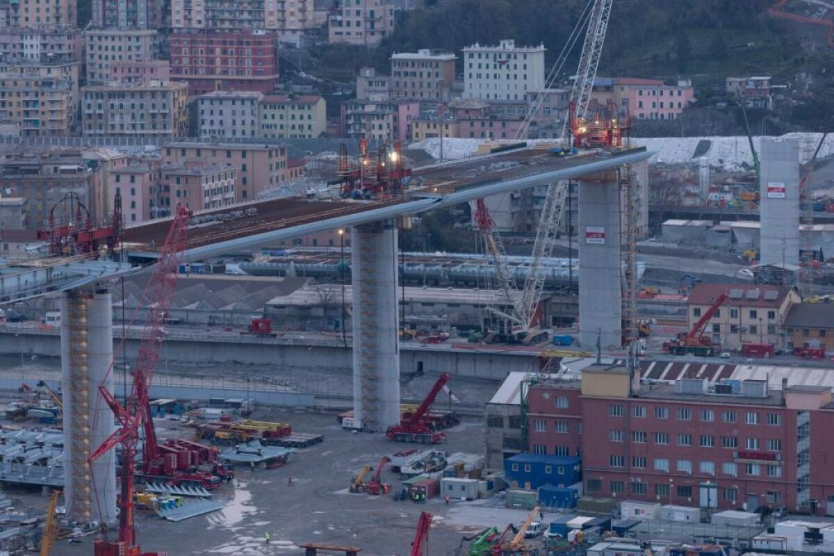 Il Ponte di Genova continua la sua corsa con i lavori in parallelo - 