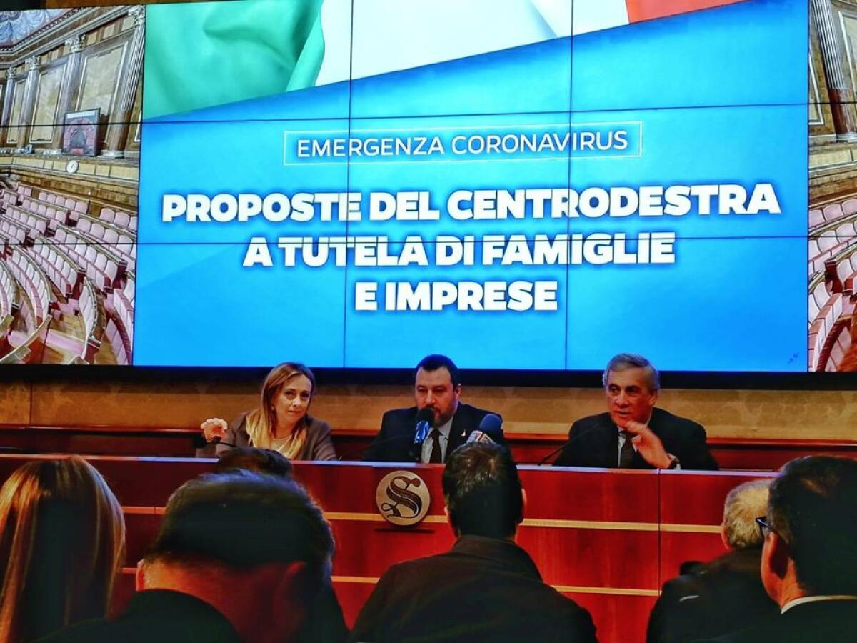 Coronavirus, dal centrodestra proposte per 30 miliardi” - 