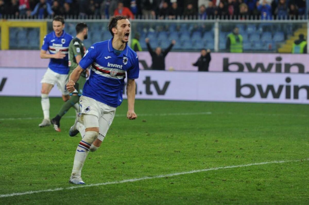 Anche il sampdoriano Gabbiadini positivo, secondo in A dopo Rugani - 