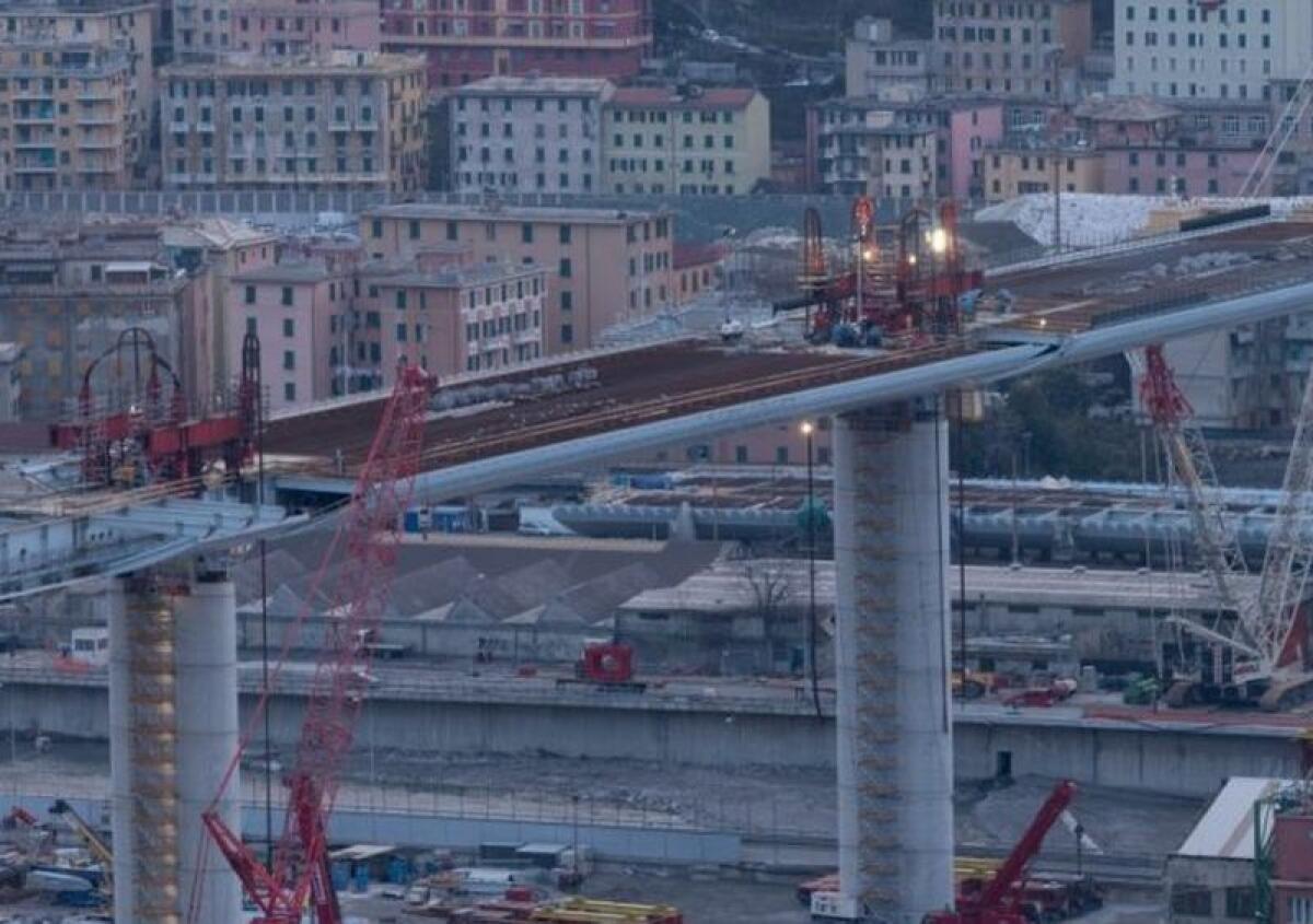 Doppio varo, Ponte Genova raggiunge lunghezza di oltre 900 metri - 