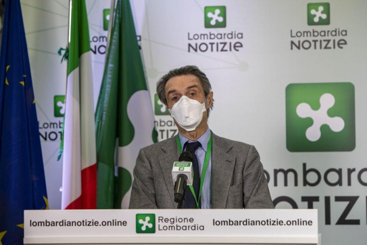 Coronavirus, Fontana: “Curva contagi rallenta ma molto lentamente” - 
