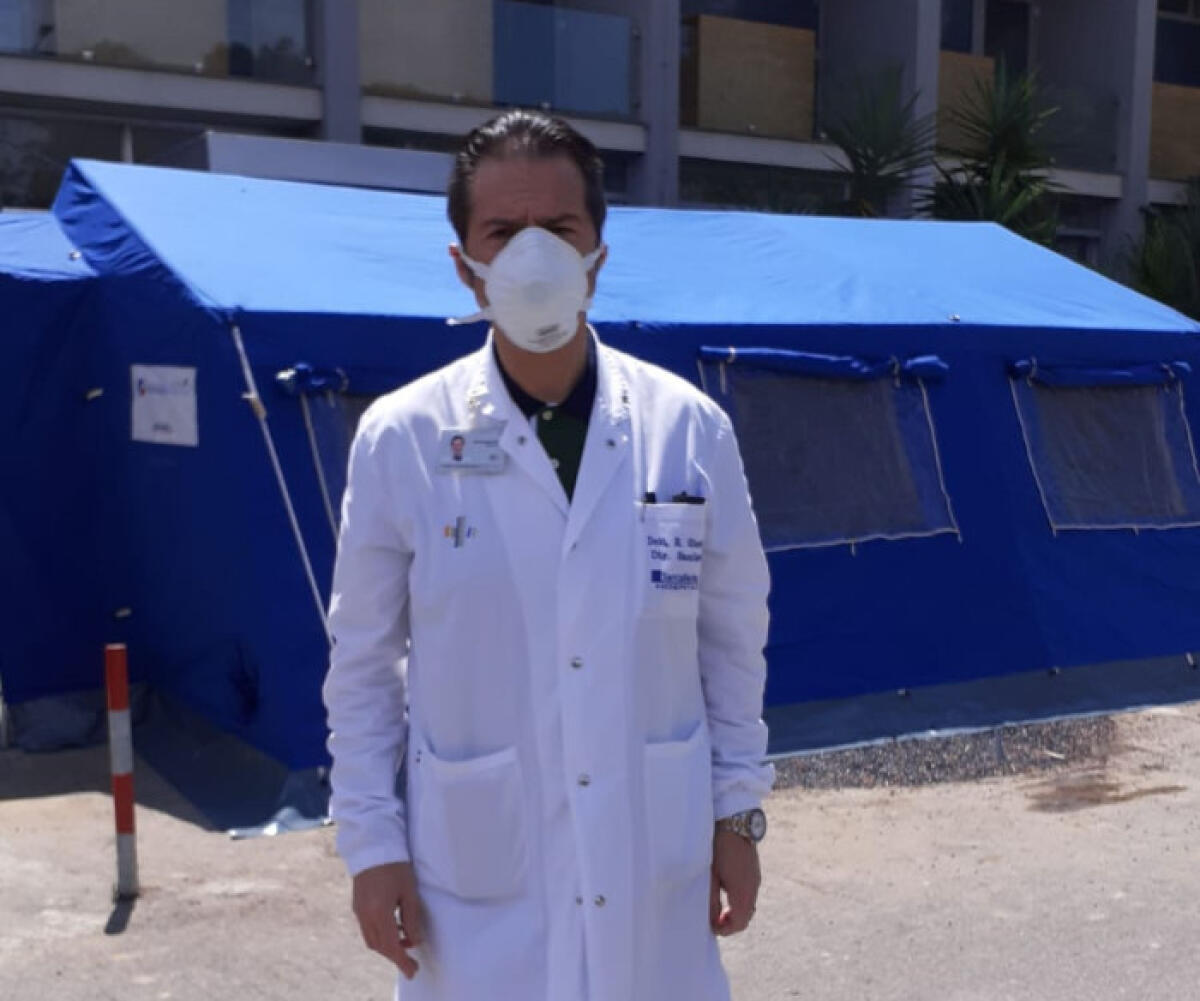 Alla "Santa Barbara" struttura per emergenza Covid, è stata installata per affrontare allerta - La postazione organizzata dalla "Santa Barbara"