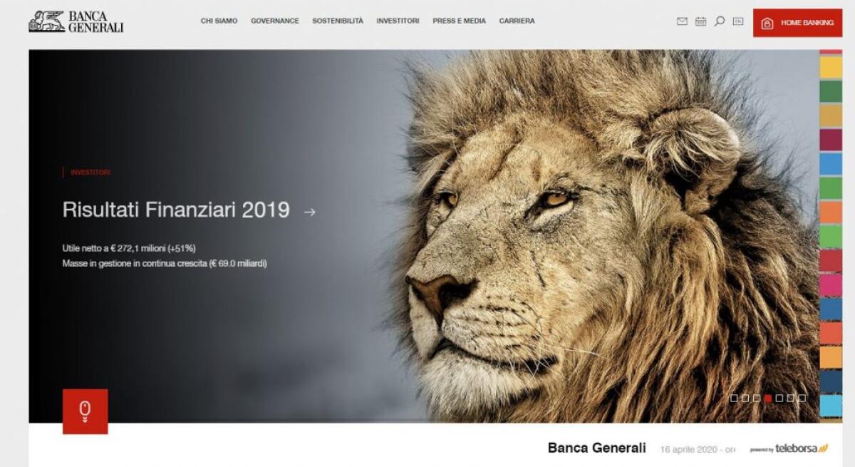 Banca Generali, on line il nuovo sito istituzionale - 