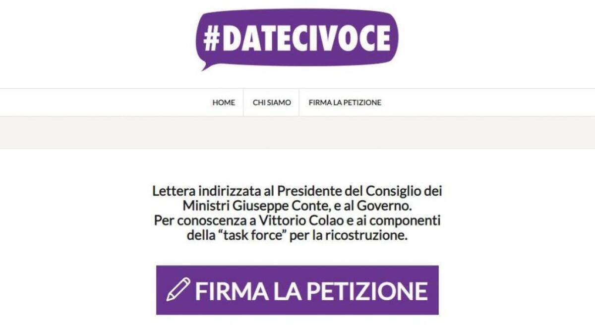 Donne e Coronavirus, 107 associazioni aderiscono a petizione #datecivoce - 