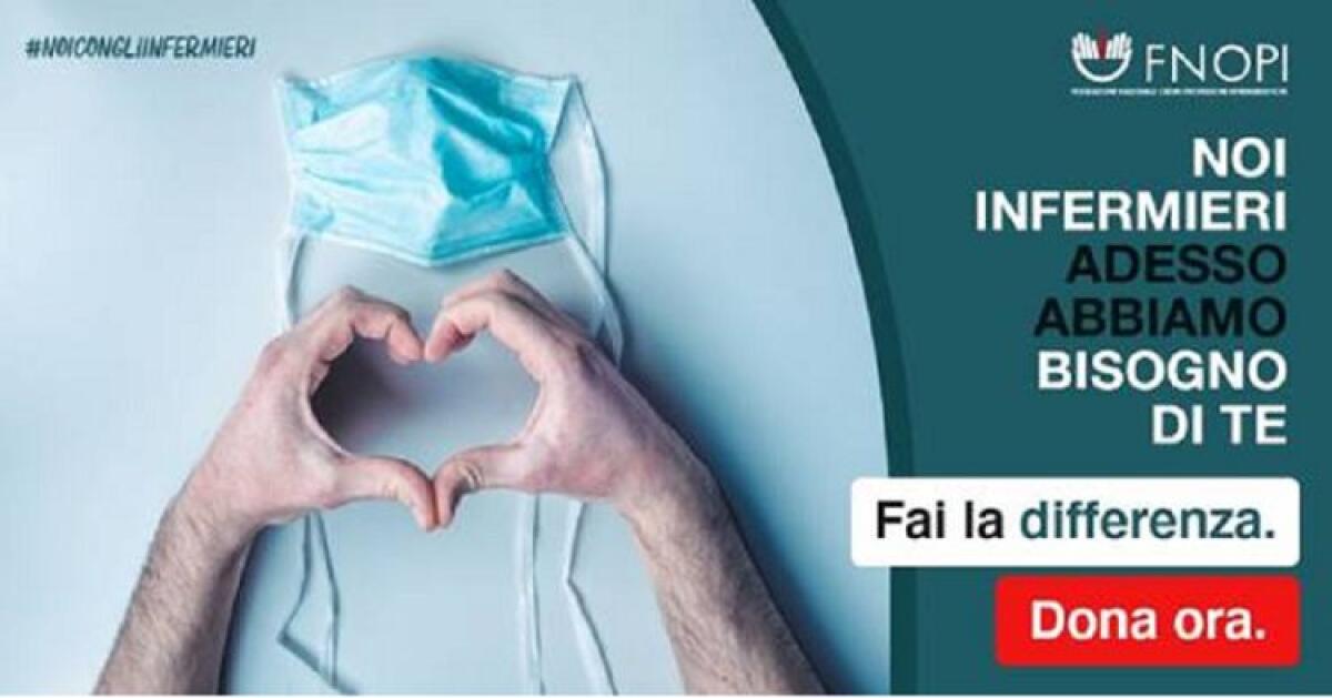 Coronavirus, raccolta fondi della Fnopi per infermieri in prima linea - 