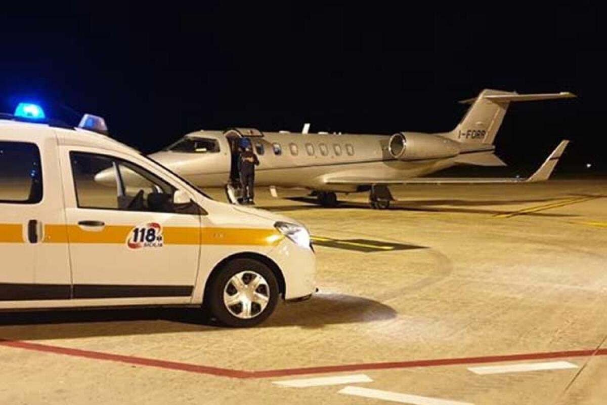 Riapre l'aeroporto di Comiso per trasferire fegato espiantato da una pensionata gelese -