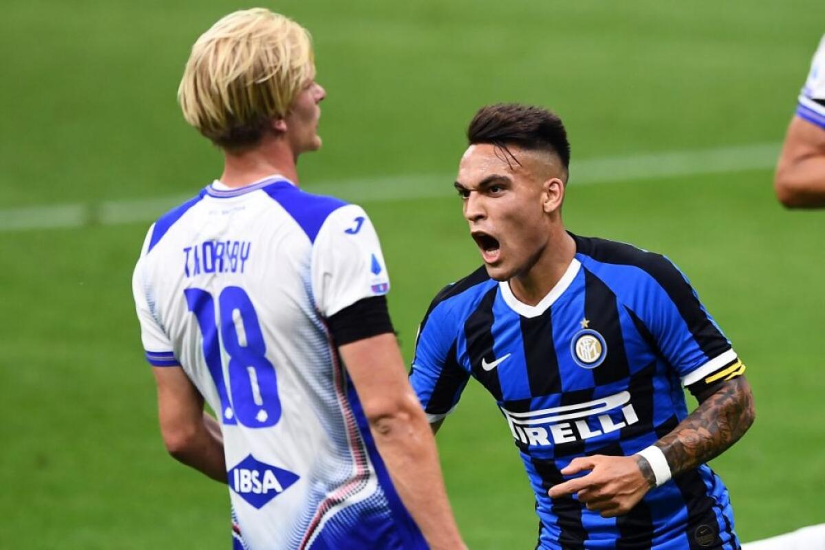 Lukaku-Lautaro in gol, Inter batte Sampdoria 2-1 - 
