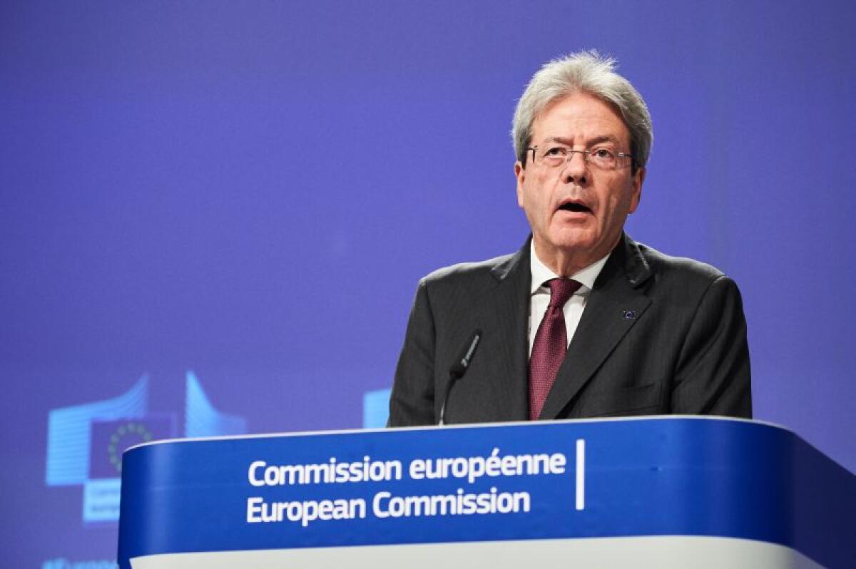Ue, Gentiloni “Ripresa potrebbe rivelarsi contrastata” -