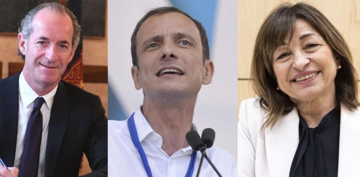 Sondaggi, i governatori più amati Zaia, Fedriga e Tesei - 