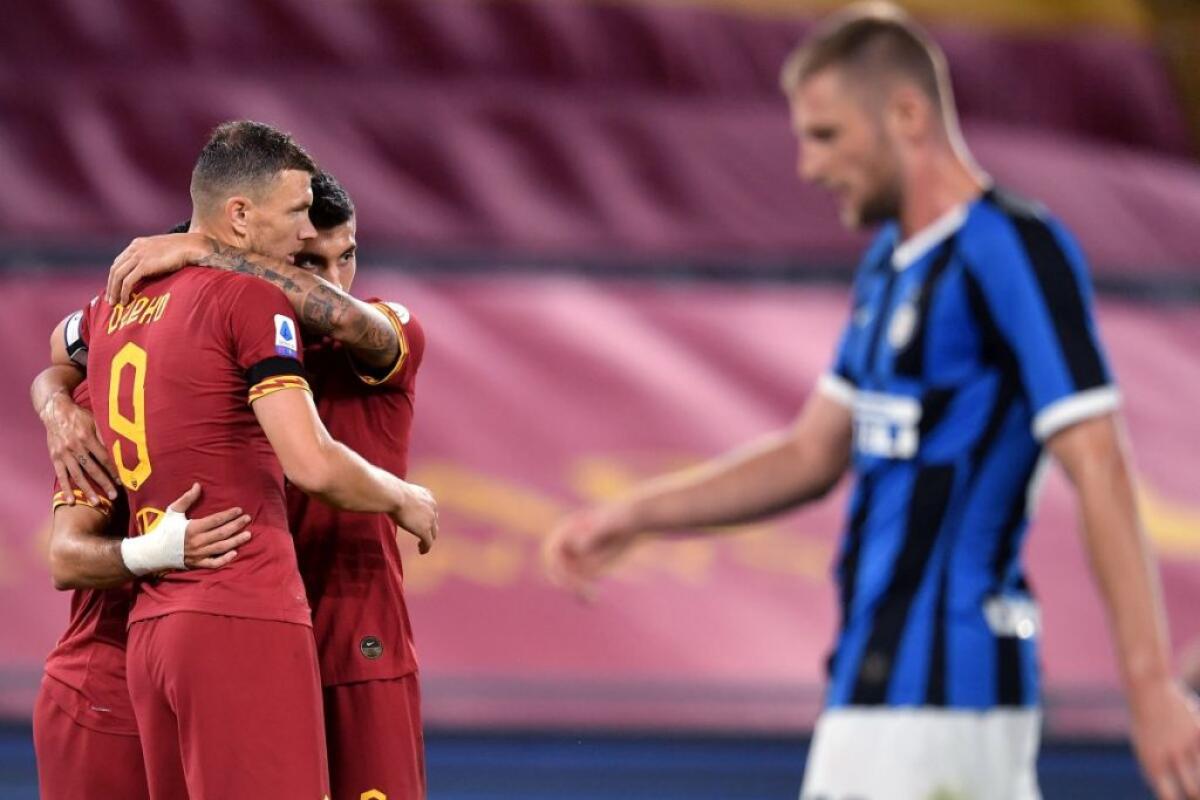Roma-Inter 2-2, Lukaku pari di rigore e nerazzurri a -5 dalla Juve - 