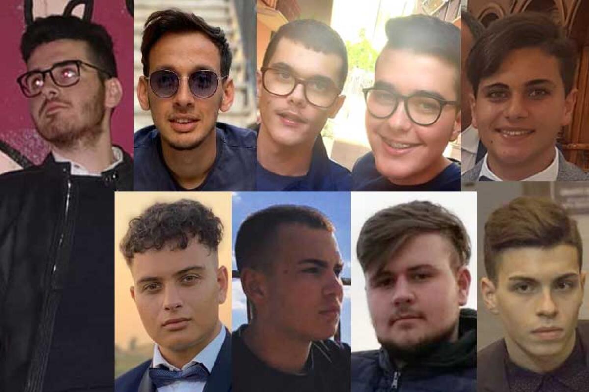 Istituto "Morselli", i primi dodici tecnici agrari: c'è pure un centista - Da sinistra in alto: Andrea Dominante, Vincenzo Donzella, Andrea e Simone La Chiusa, Alberto Gagliano; in basso: Joseph Burgio, Giuseppe Bella, Nuccio Catania, Daniele Landolina.