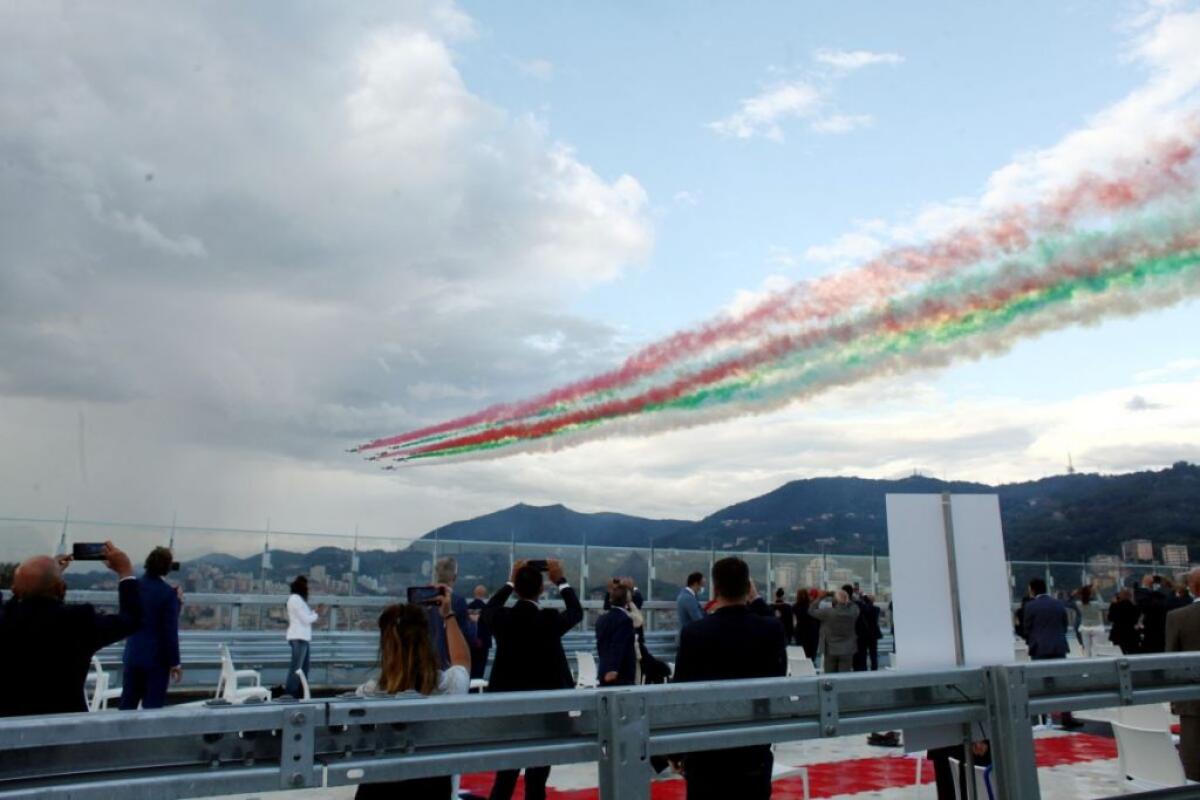 Inaugurato il nuovo ponte di Genova - 