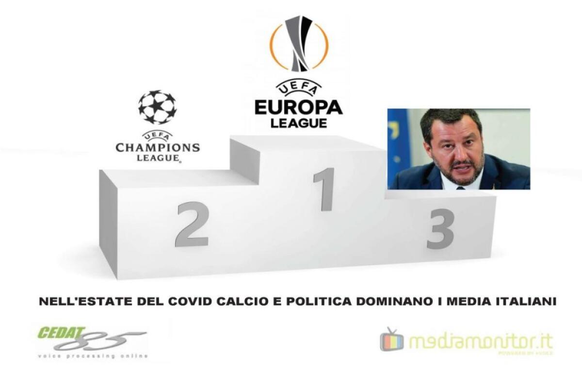 Nell’estate del Covid calcio e politica dominano i media italiani - 