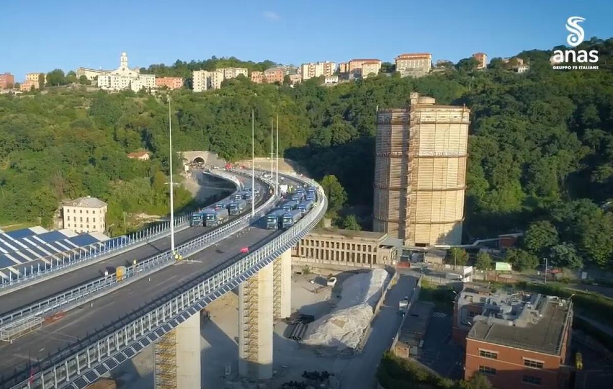 Ponte di Genova, il collaudo statico ha dato esito positivo - 