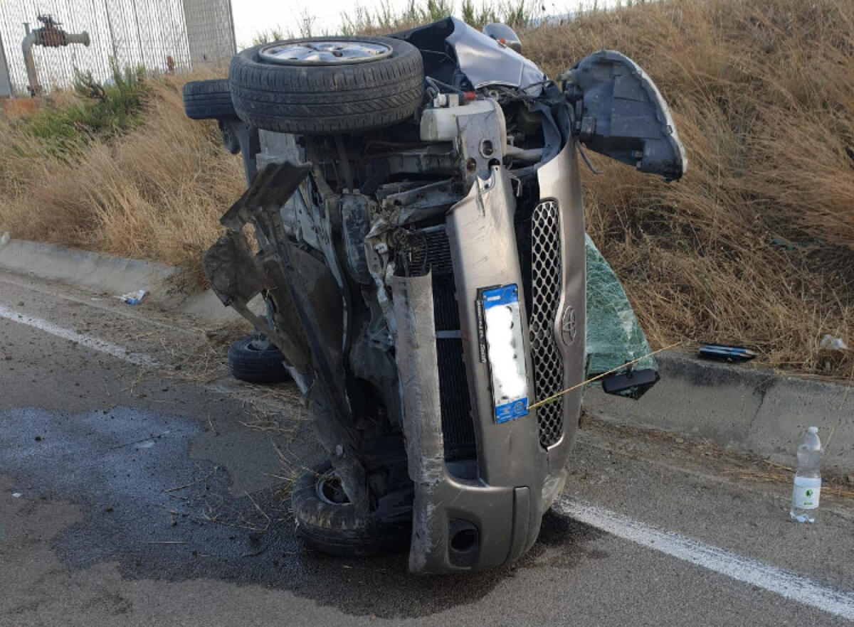 Schianto stradale sulla Gela-Licata, donna e figlio feriti: erano a bordo Toyota - L'incidente sulla Gela-Licata