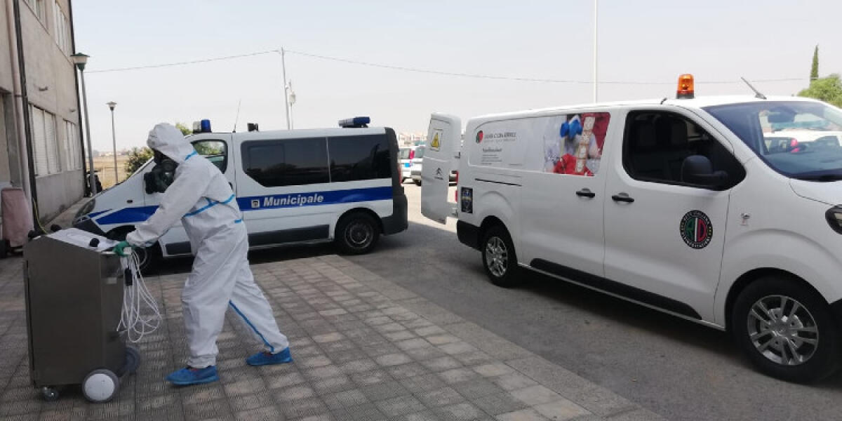 Uffici, cimiteri e auto di servizio, parte sanificazione di tutte le strutture comunali - 