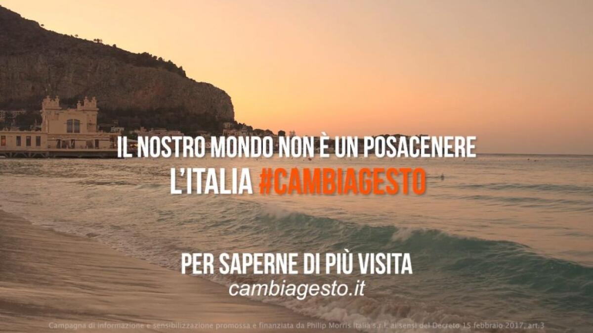 #cambiagesto, arriva a Roma la campagna contro i mozziconi di sigarette - 