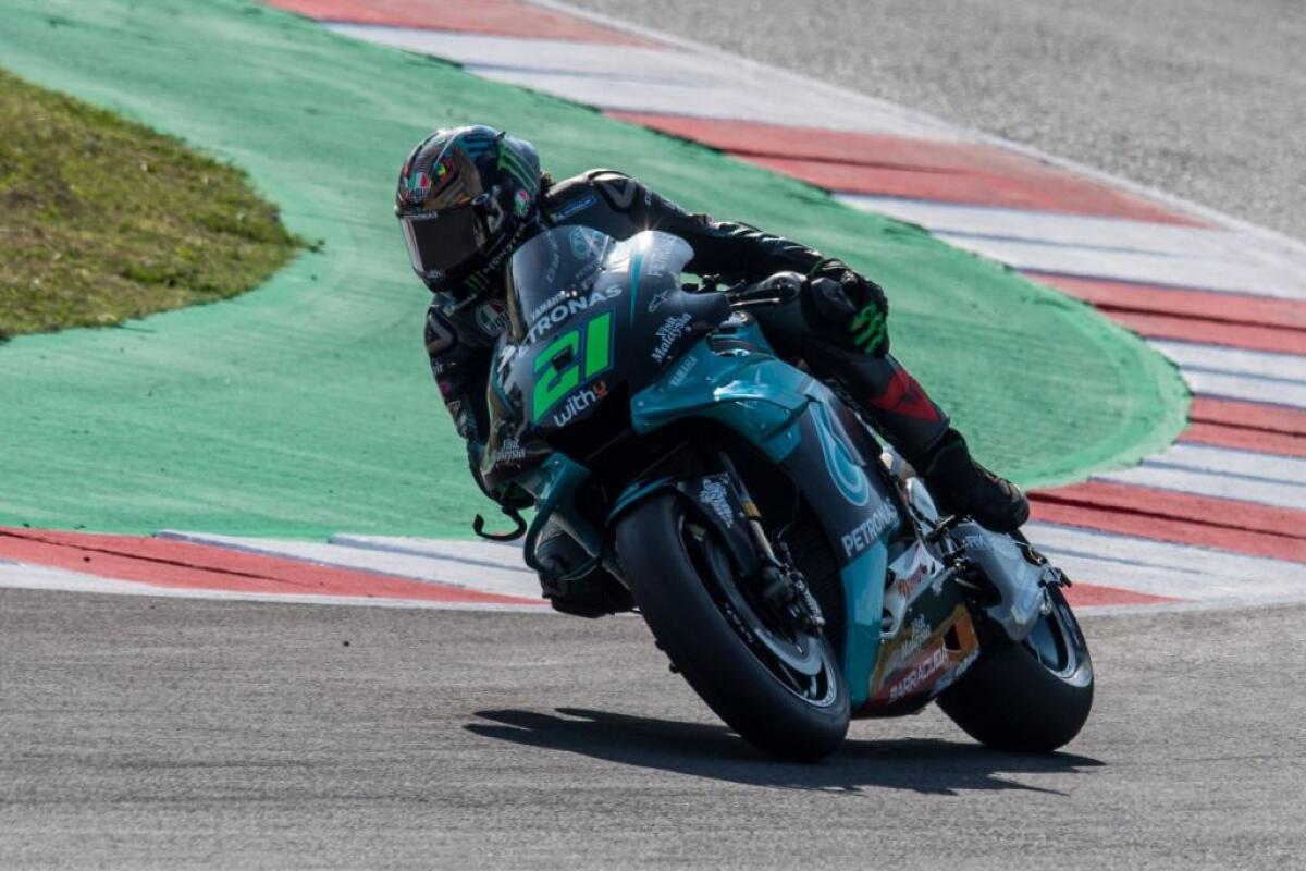 Morbidelli in pole nel Gp di Catalogna davanti a Quartararo e Rossi - 