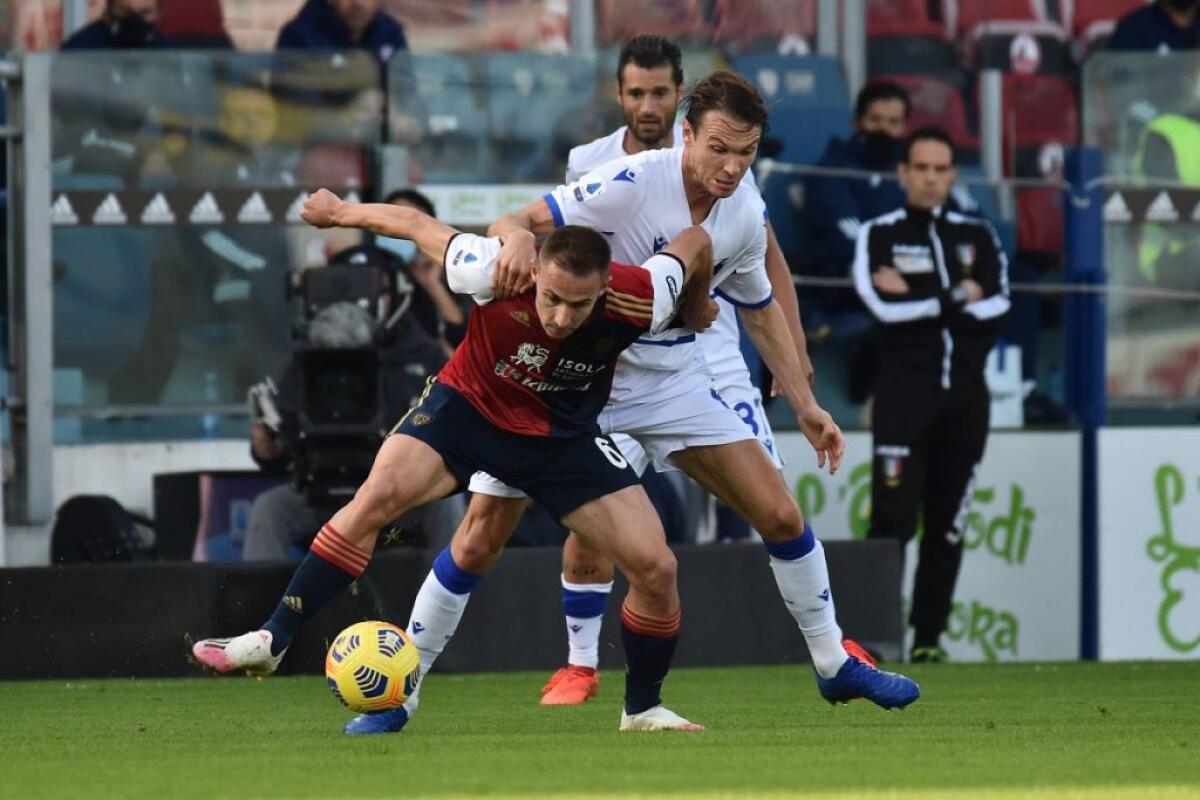 Cagliari-Sampdoria 2-0, Joao Pedro e Nandez in gol -