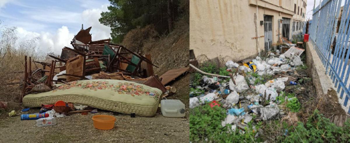 Rifiuti e discariche, in città e addirittura al Castelluccio: i cittadini segnalano - Le foto postate sui social