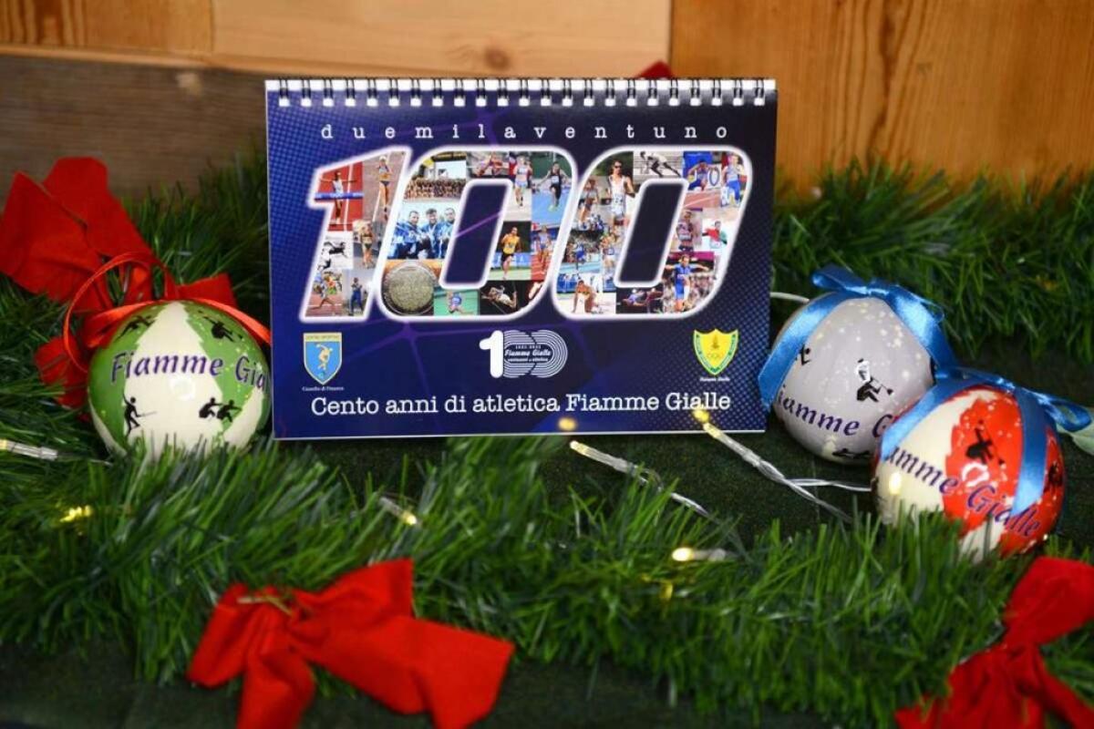 Fiamme Gialle festeggiano 100 anni di atletica col calendario 2021 - 