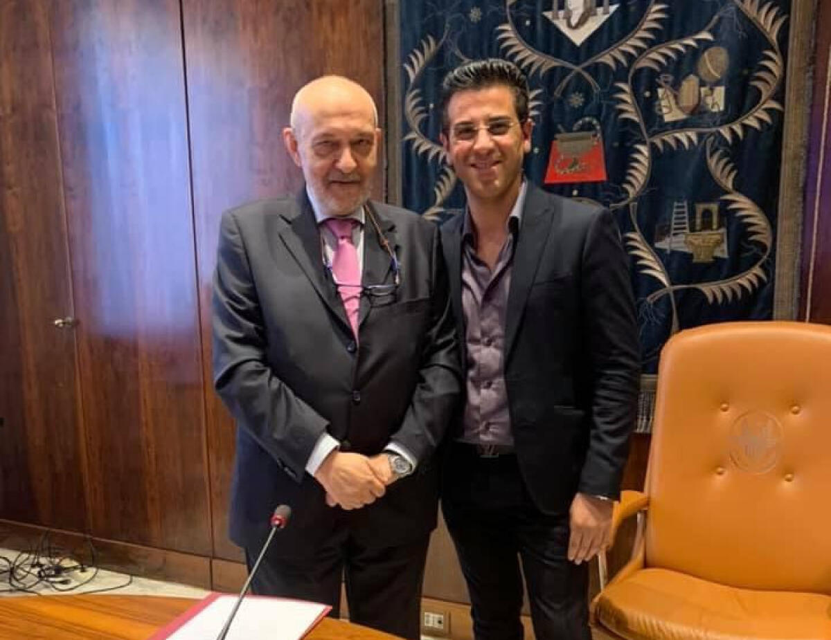 Nasce centro studi Gela.Pro con Unitelma-Sapienza, Morselli sarà direttore - Alessandro Morselli e il professor Antonello Folco Biagini (presidente di Fondazione Roma Sapienza)