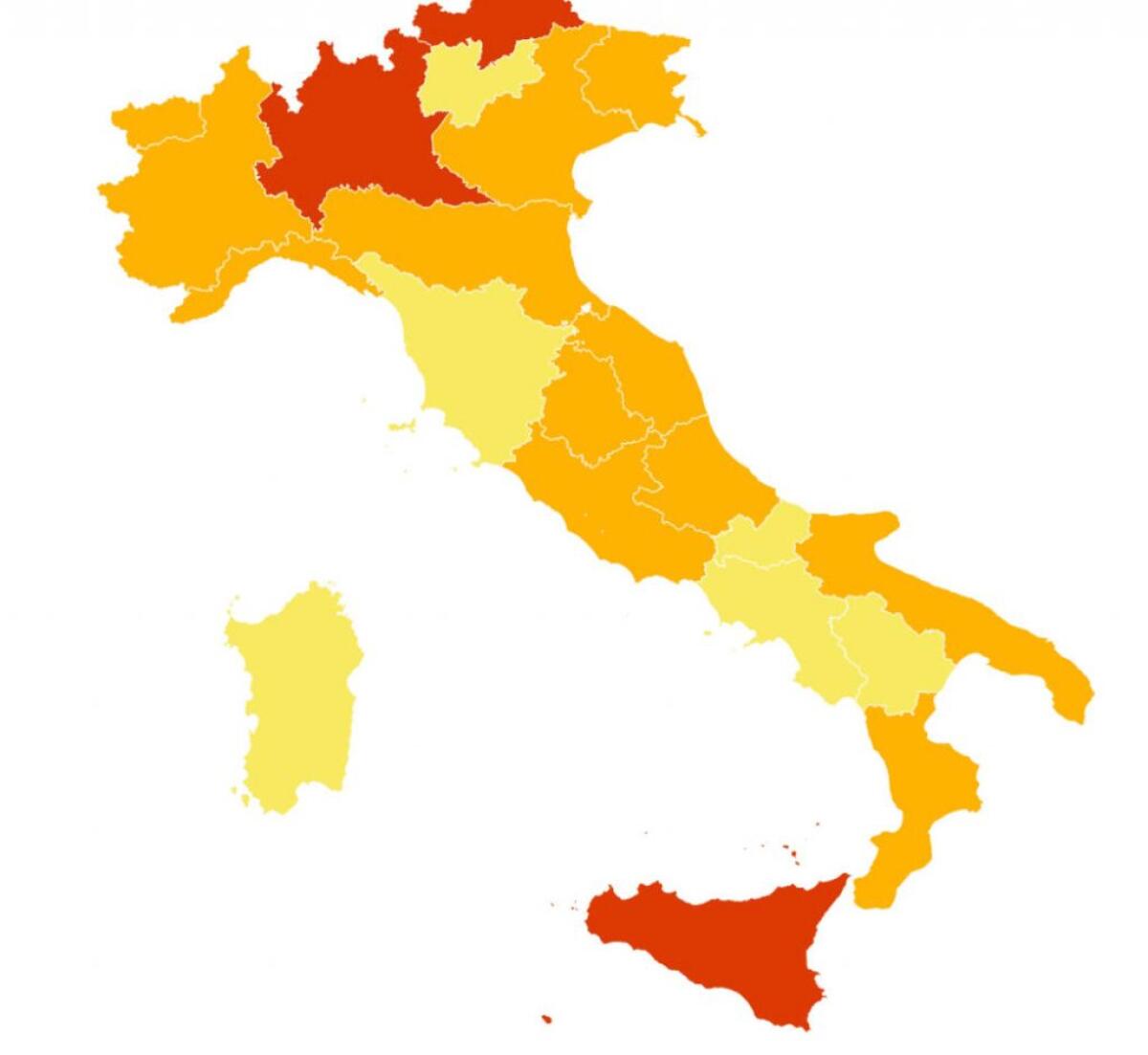 Da oggi zona rossa per tre Regioni, la Lombardia fa ricorso al Tar - 