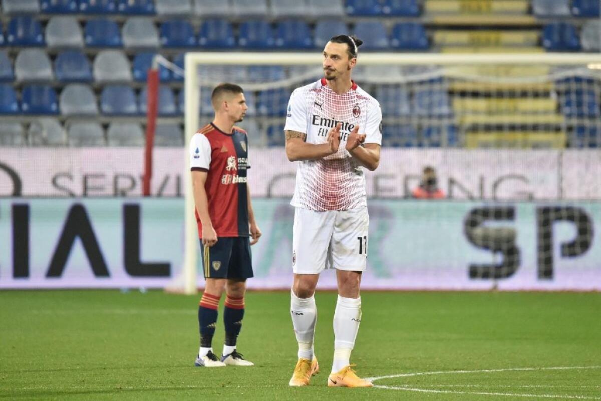 Doppietta di Ibrahimovic, il Milan vince a Cagliari per 2-0 - 