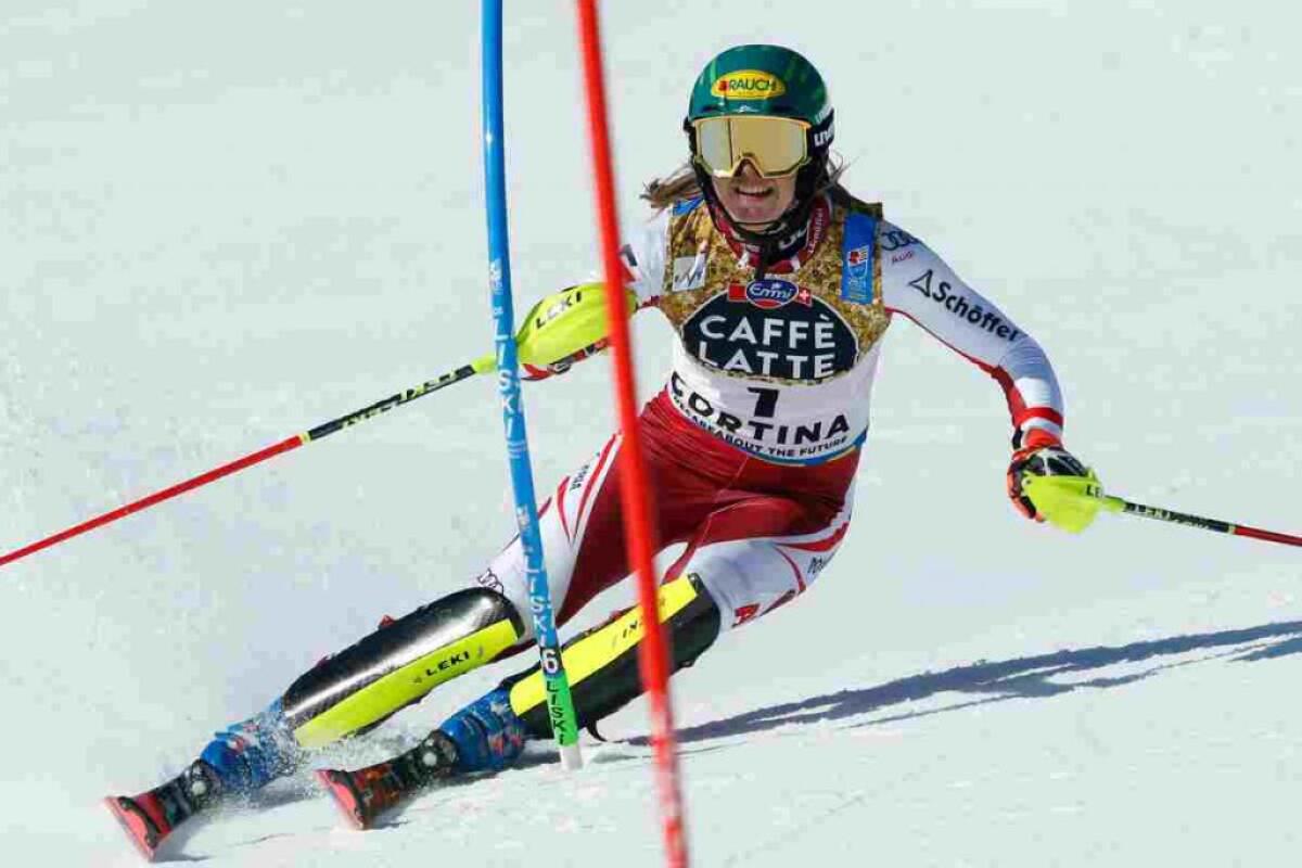 Liensberger oro in slalom a Cortina, Irene Curtoni 18^ - 