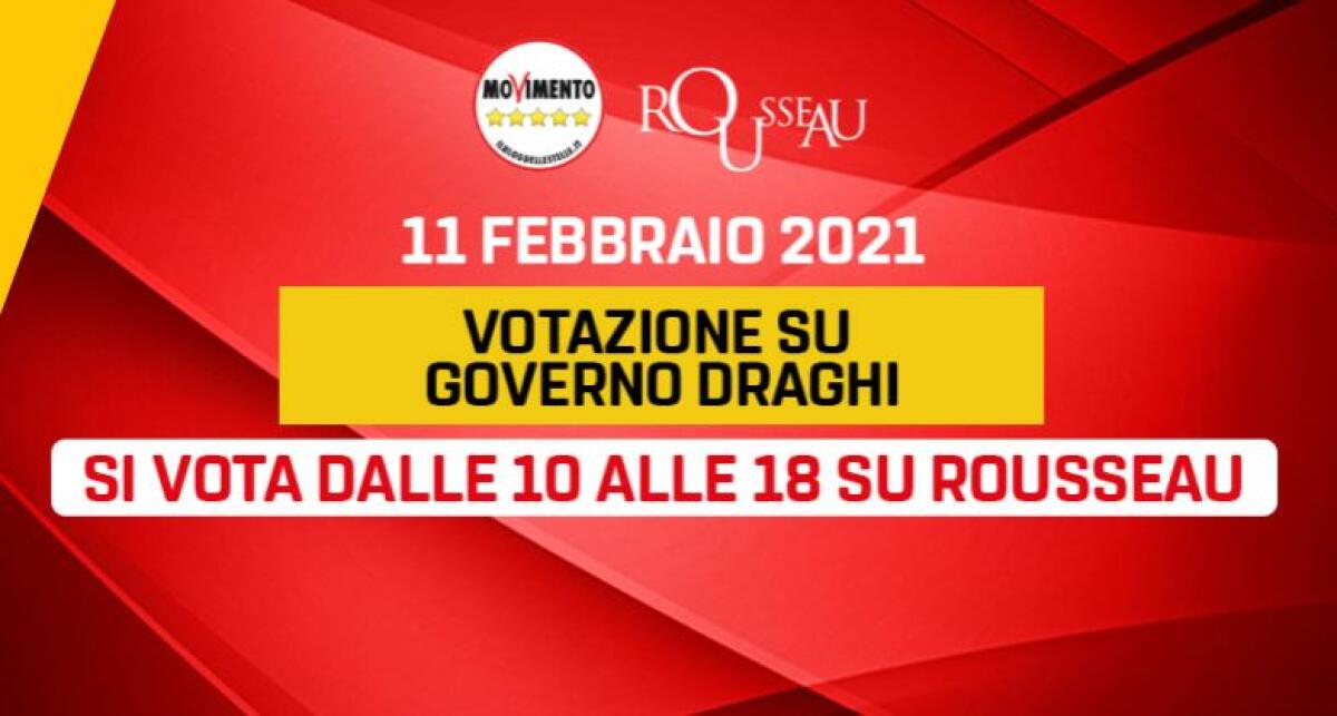 M5S, domani il voto sul sostegno al Governo Draghi - 
