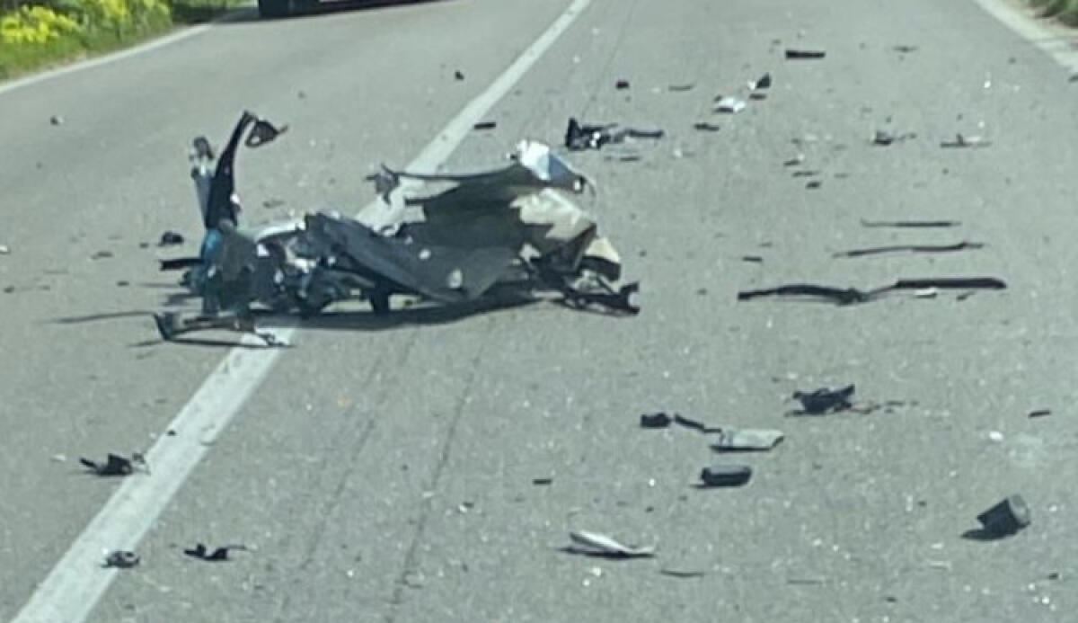 Scontro sulla Gela-Manfria, impatto tra auto e un camion - Lo scontro sulla Gela-Manfria