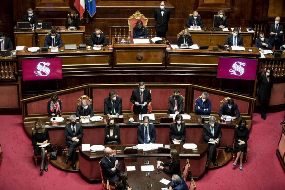 Dal Senato fiducia al Governo Draghi con 262 Sì - 