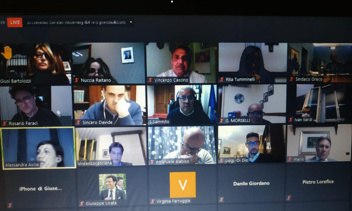 Recovery per hub, Greco si affida a FI e M5s: alleanza approva atto, Pd critico ma c'è - Il consiglio si è tenuto in remoto