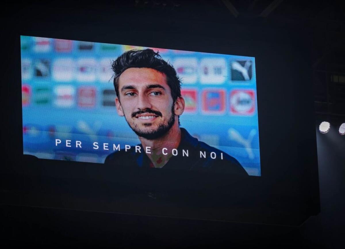 Gravina “Astori sempre con noi, suo esempio continua ad ispirarci” - 