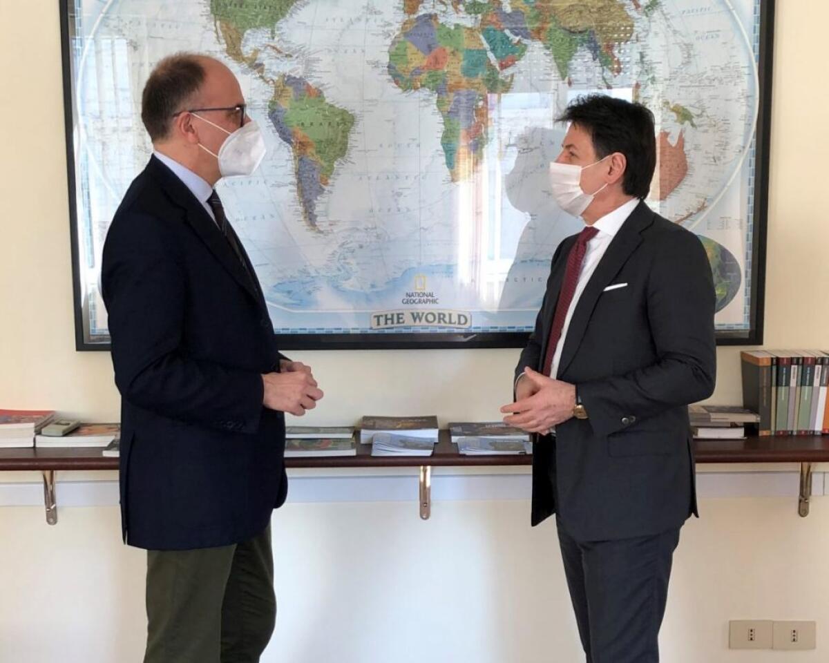 Letta incontra Conte “Abbiamo cominciato a parlare del futuro” - 