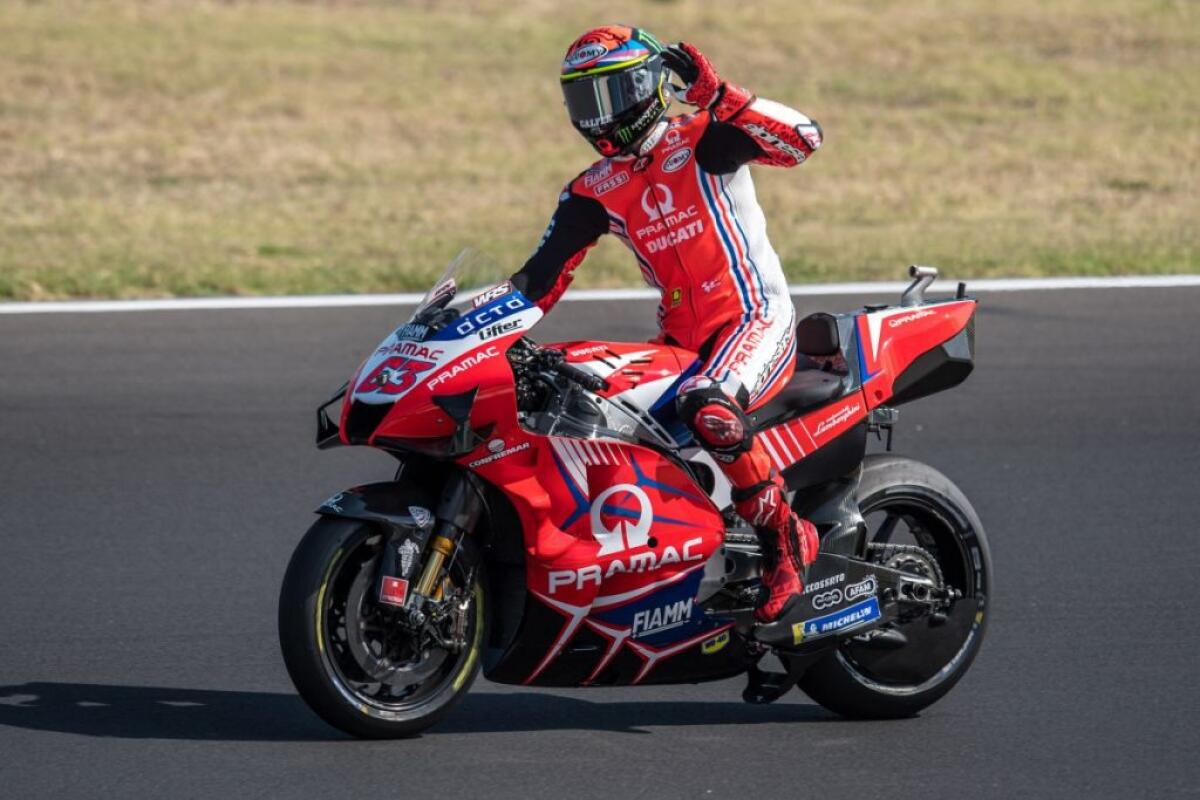 Bagnaia pole in Qatar su Quartararo e Vinales, Rossi 4° - 