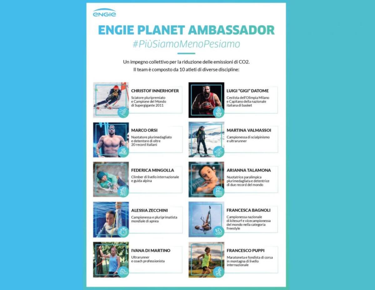 “Engie Planet Ambassador”, 10 atleti uniti per pesare meno sul pianeta - 